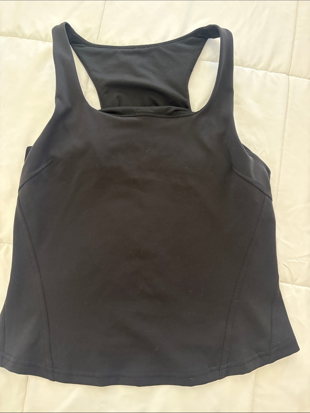 lululemon athletica Black Scoop-Neck Racerback Tank